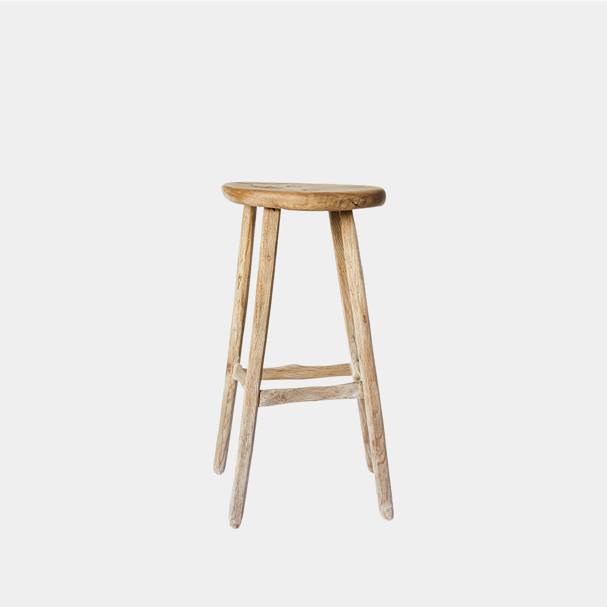 Rustic Charm Wood Stool